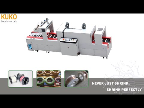 Automatic Cable Coil Spool Sleeve Sealing Shrink Wrapping Machine