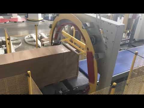 Orbital wrapper horizontal stretch wrapping machine 2000 ring diameter for pallet wooden box