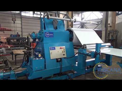 Steel coil rewinding line