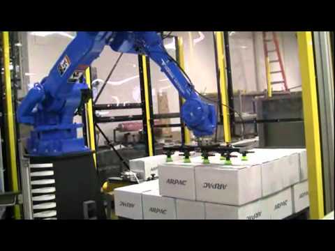 ARBOT Automatic Robotic Palletizing with Stretch Wrapper