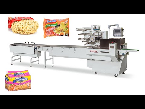 Automatic Horizontal Flow Pack Packaging/Packing/Wrapping/Sealing Machine for fried instant noodle