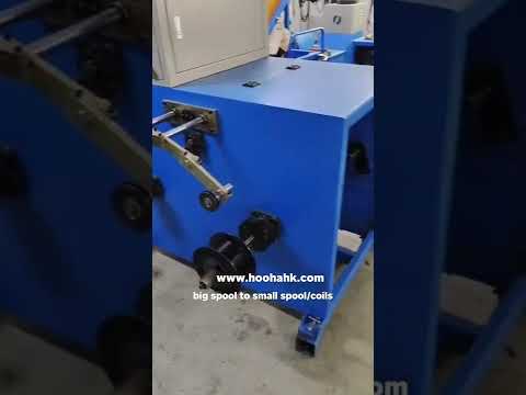 big bobbin to small spool cable packing machine