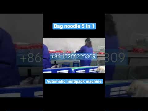 Automatic packaging line for instant noodles | bag noodle 5 in 1 | 10 in 1 | multipack machine