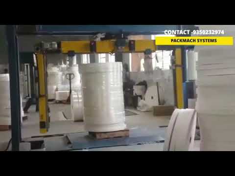 Combination Machine - Rotary Arm Reel + Pallet Wrapping Machine