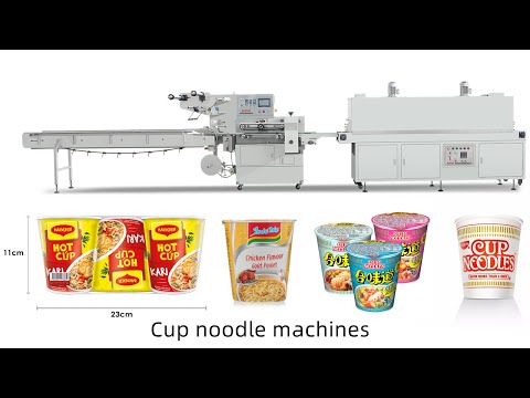 Full automatic cup/Bowl sealing machine Cup noodle packing line cup noodle production line