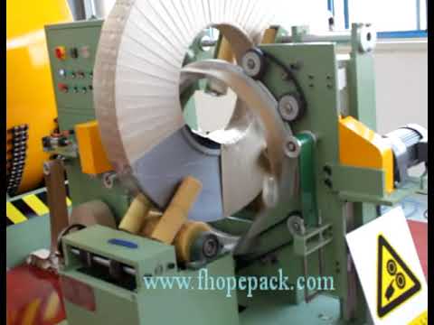 Coil stretch wrapper and packing machine