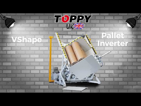 Pallet inverter &quot;V-Shape&quot; (THE ORIGINAL) - Bags, Boxes, Cans, Big Bags