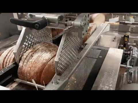 Dovaina - DPPL 55 Fully automatic bread slicing and packing line for round bread and halves