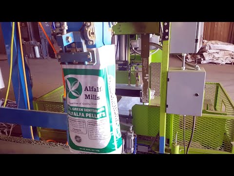 Automated Feed Bagging System - 50lb. bags Alfalfa Pellets