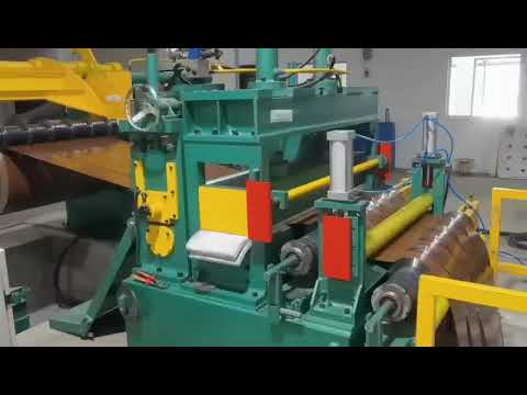 Color plated coil slitting line