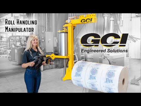 GCI Industrial Manipulator handling Beverage Packaging Roll (Ergonomic Lift Machine)