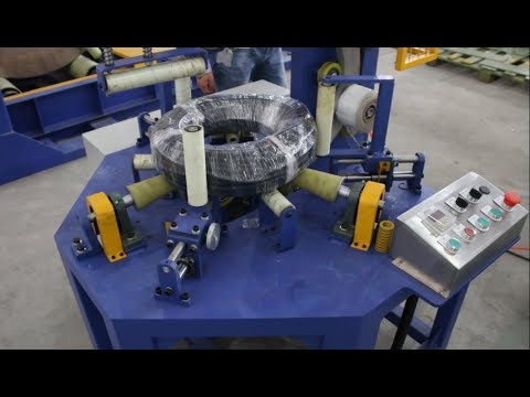 corrugated pipe coil wrapping machine