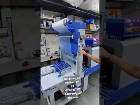 water bottle packing machine , web sealer with shrink tunnel ready stock at low price.call us