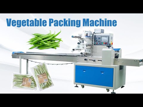 Vegetable Packing Machine for Supermarket &amp; Grocery Store | Horizontal Wrapping Machine