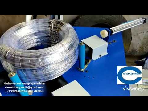 horizontal coil wrapping machine Gi wire