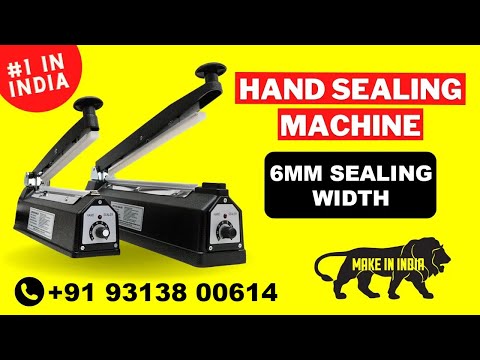 Impulse Hand Heat Sealing Machine | 6mm Sealing Width | MADE IN INDIA | 200mm &amp; 300mm Sealing Length