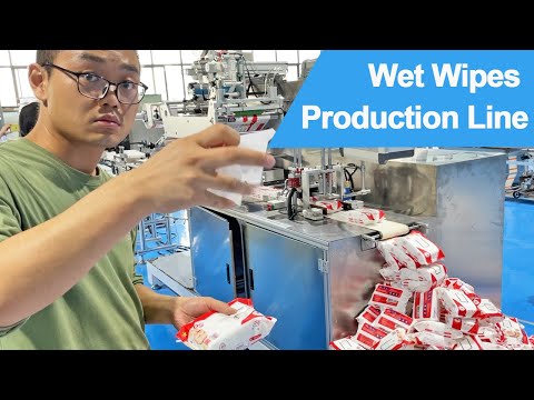 Automated Baby Wipes Packaging Line | Wet Tissue Making Machine (30-120pcs/bag)