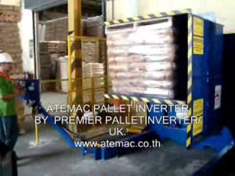 เครื่องเปลี่ยนพาเลท Pallet inverter , Pallet changer by atemac