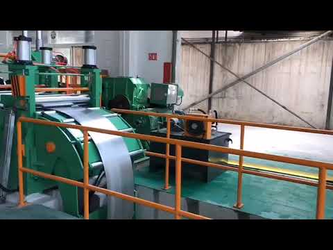 Slitting stainless steel coil 50mm width winding recoiling automatic line