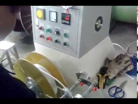 wire cable coiling and wrapping machine