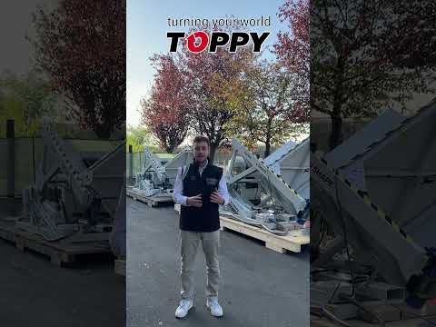 Pallet inverter &quot;V-Shape&quot; (Toppy in a minute - Ep.4) #palletchanger #palletinverter