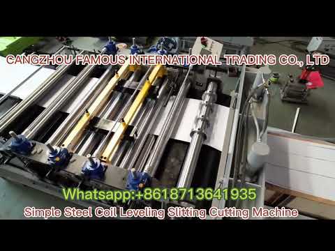 Simple Steel Coil Leveling Slitting Cutting Machine