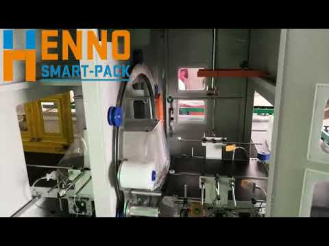 six side plastic bag maker with orbital stretch wrapperpacking machine