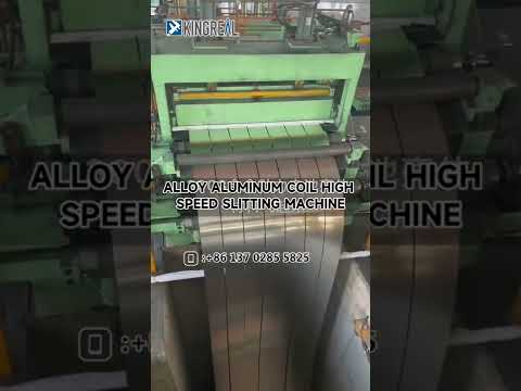 How to slitting the Alloy Aluminum Coil to the strip? High Presicion Coil Slitting Machine