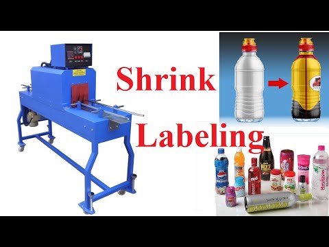 full body shrink labelling machine for pet bottles | online shrink tunnel