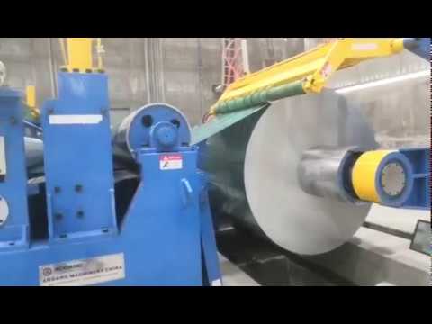 PPGI steel coil sheet high speed slitting line double slitter rewinder machine 0.4~3.5×1850