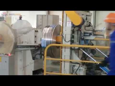 Automatic Strapping Line for slit coils,Línea automática de flejado para flejes