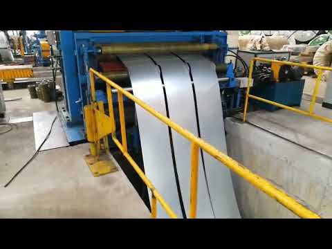 High speed CR steel sheet metal coil cutting processing slitter rewinder slitting machine line