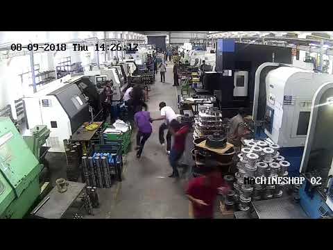 Live CNC VTL Machine Accident USED MACHINES TRADERS