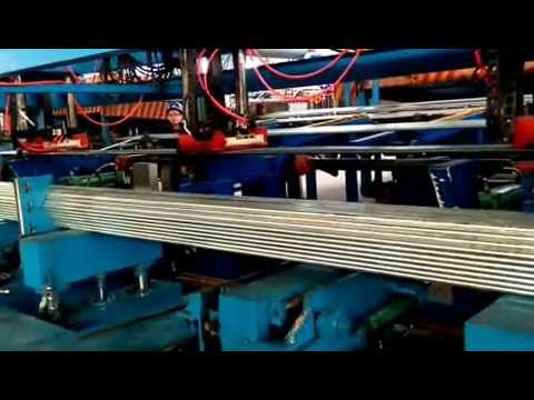 Automatic steel tube bundle packing line, bundling machine