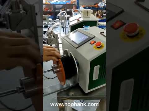 HOOHA semi-automatic wire winder machine/cable coiling machine/cable winding and tie machine