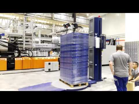 fully automatic pallet wrapping machine