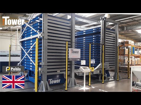 LOGITOWER: PABLO - automatic sheet metal storage in a packing machine factory