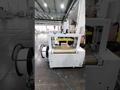 Automatic Pressurized Plastic&amp;PP Strap banding strapper Strapping Machine for carton Case Box