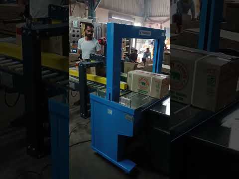 Carton sealing machine with auto strapping machine COMBO System Model :- Xt553RLL+TP6000 #shorts