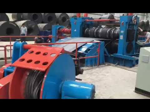 HR hot rolled heavy metal tube steel coil cutter cutting slitter slitting machine line 3~12x2200