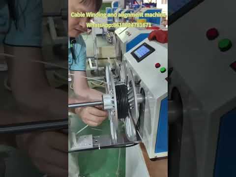 Automatic electric wire winding machine winding wire in orderly