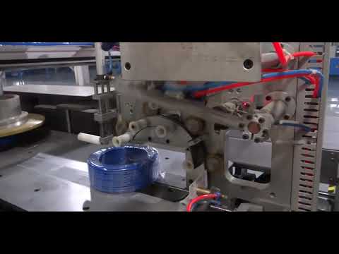 Cable Wire Coiling Wrapping Machine, cable wire coiler and film wrapper