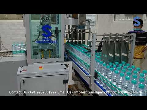 Fully Automatic 240 BPM 500 ML Water Pet Bottle Shrink Wrapping Machine