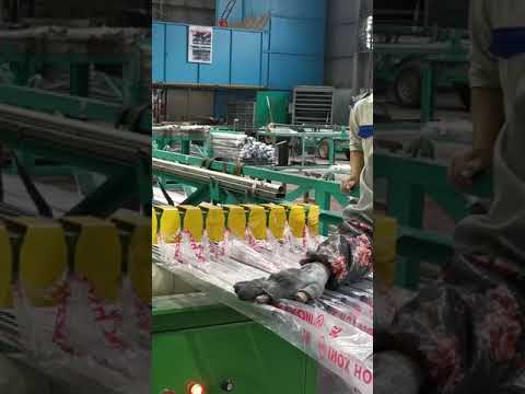 [LX Machinery] Stainless steel square tube packaging machine in Vietnam customer&#039;s factory workshop