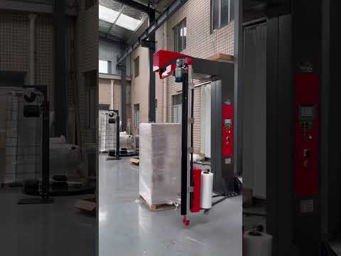 Semi-auto Arm Rotary Pallet Wrapping Machine #stretch #wrapping #armrotary