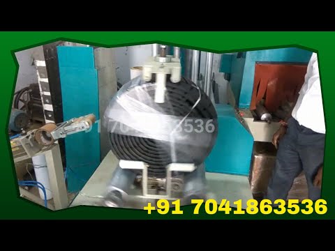 tread rubber packing machine with tapping | outer coil wrapping machine