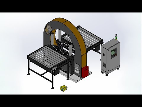 Automatic Tyre Bundling Stretch Orbital Wrapping Machine SCR-120AC