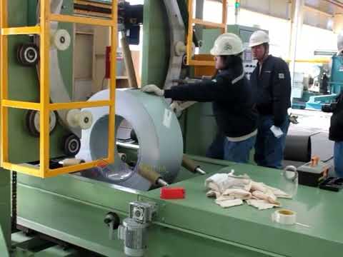 How to do Steel coil packing machine by paper with good packaging tension