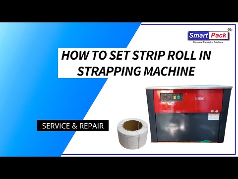 How to set Strip Roll in Strapping Machine - (Strapping Machine) CONTACT- +91 9109108483