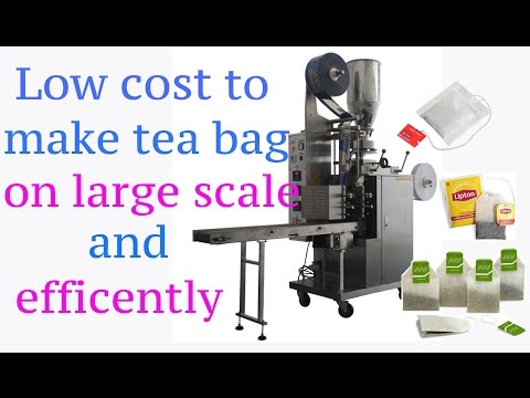 tea bag packing machine with string and tag